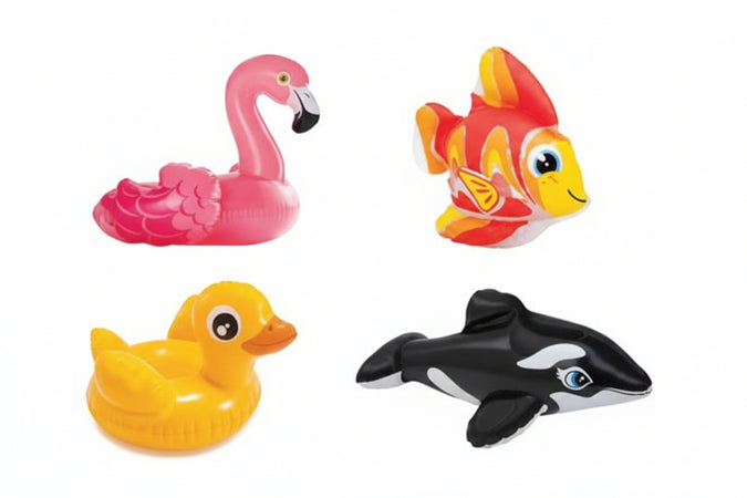 Animaletti Gonfiabili Assortiti +2 Anni- - Peso Kg.0,06 (59590) - 2 Pezzi Intex