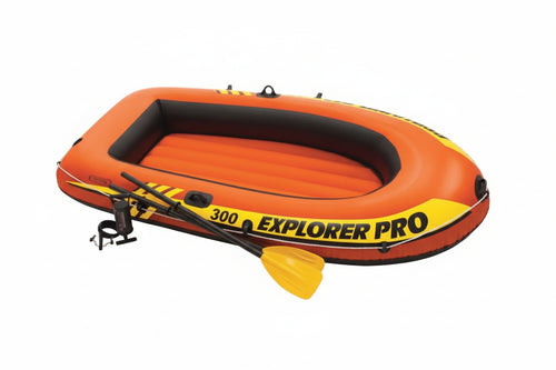 Canotto Gonfiabile Con Tre Camere D'Aria Explorer Pro 300 +6 Anni Cm.244X117X36H. Peso Kg.7,80 (58358) Intex