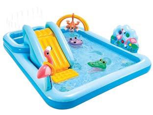 Piscina Gonfiabile Jungle Adventure Play Center +2 Anni Cm.244X198X71H. Peso Kg.7,10 (57161) Intex