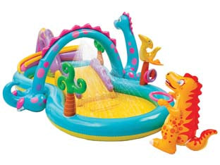 Piscina Gonfiabile Dinosauri +3 Anni Cm. 302X229X112H. Peso Kg.8,10 (57135) Intex