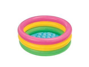 Piscina Gonfiabile Baby Tonda 3 Anelli 13 Anni Cm.86X25H. Capienza Lt.56 Peso Kg 0,7(58924) Intex