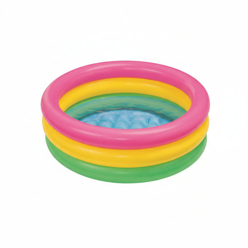 Piscina Gonfiabile Baby Tonda 3 Anelli 13 Anni Cm.86X25H. Capienza Lt.56 Peso Kg 0,7(58924) Intex