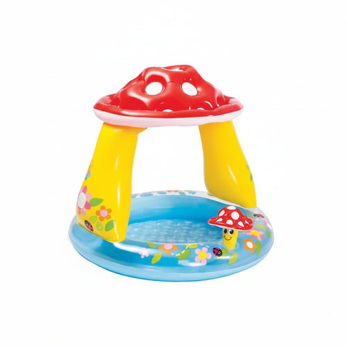 Piscina Gonfiabile Tonda Fungo Con Parasole 13 Anni Ø Cm.102X89H. Peso Kg.1,50 (57114) Intex