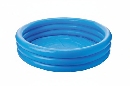 Piscina Gonfiabile Rotonda Crystal Blu 3 Anelli +2 Anni Cm.168X38H. Peso Kg.2,15 (58446) Intex