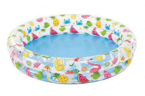 Piscina Gonfiabile Tonda Due Anelli +2 Anni Cm.122X25H. Peso Kg.0,97 (59421) Intex