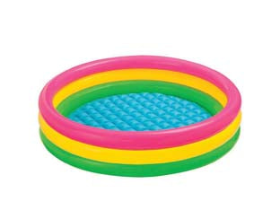 Piscina Gonfiabile Tonda 3 Anelli +2 Anni Ø Cm.147X33H. Peso Kg.1,76 (57422) Intex