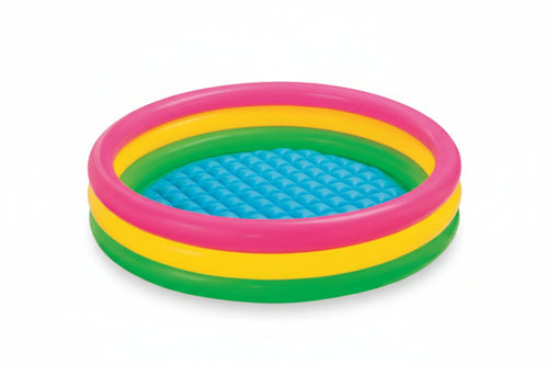 Piscina Gonfiabile Tonda 3 Anelli +2 Anni Ø Cm.147X33H. Peso Kg.1,76 (57422) Intex