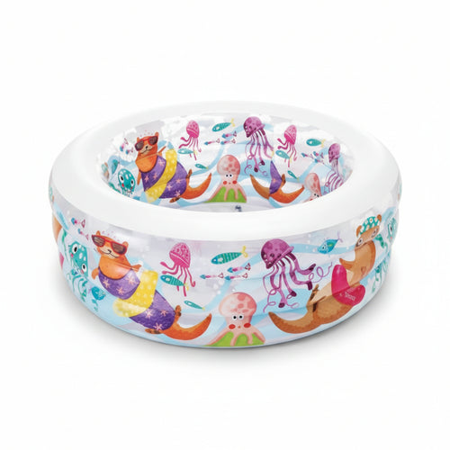 Piscina Gonfiabile Tonda Aquarium +6 Anni Cm.152X56H. Peso Kg.3,50 (58480) Intex