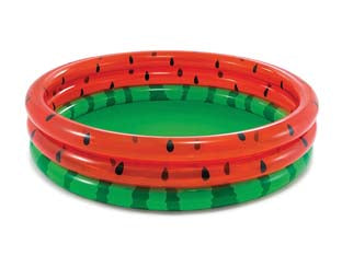 Piscina Gonfiabile Anguria Tre Anelli +2 Anni Cm.168X38H. Peso Kg.2,17 (58448) Intex