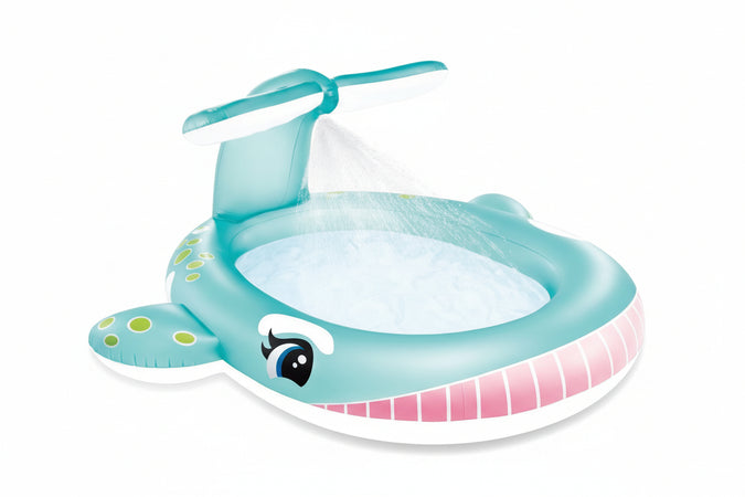 Piscina Gonfiabile Ovale Balena +2 Anni Cm.201X196X91H. Peso Kg.3 (57440) Intex