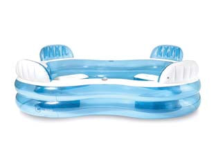 Piscina Gonfiabile Quadrata Center Family +3 Anni Cm.229X229X66 Peso Kg.6,65 (56475) Intex