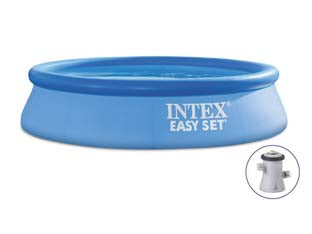 Piscina Easy Set Rotonda Autoportante C/Pompa Filtro Cm.244X61H. Capacitãe Lt.1942 Peso Kg.7,8 (28108) Intex