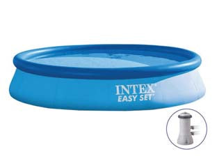 Piscina Easy Set Rotonda Autoportante C/Pompa Filtro Cm.366X76H. Capacitãe Lt.5621 Peso Kg.14,8 (28132) Intex
