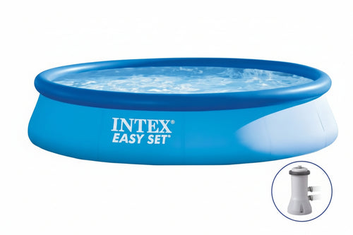 Piscina Easy Set Rotonda Autoportante C/Pompa Filtro Cm.396X84H. Capacitãe Lt.7290 Peso Kg.17,8 (28142) Intex