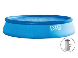 Piscina Easy Set Rotonda Autoportante C/Pompa Filtro Cm.457X84H. Capacitãe Lt.9792 Peso Kg.22,5 (28158) Intex