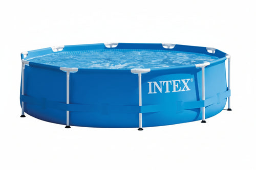 Piscina Metal Frame Rotonda C/Telaio Portante S/Pompa Cm.305X76H. Capacitãe Lt.4485 Peso Kg.17,4 (28200) Intex