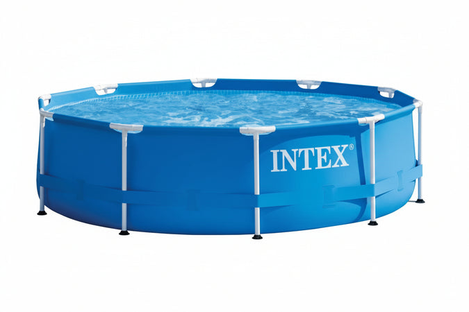 Piscina Metal Frame Rotonda C/Telaio Portante S/Pompa Cm.305X76H. Capacitãe Lt.4485 Peso Kg.17,4 (28200) Intex