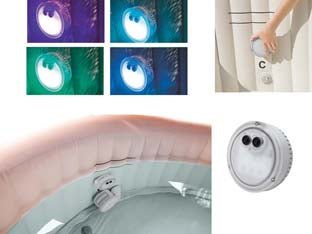Luce A Led Multicolor Per Bubble Spa Peso Kg.0,43 (28503) Intex