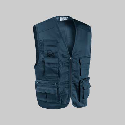 Gilet Multitasche Blu Tg. Xxl