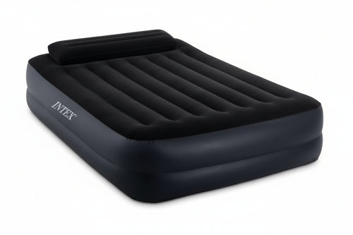 Materasso Gonfiabile Pillow Rest Queen Doppio Con Pompa Incorporata Cm. 203X152X42H. Peso Kg.7,20 (64124) Intex