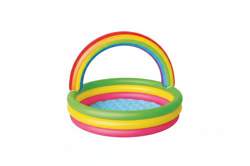 Piscina Gonfiabile Summer 3 Anelli Color Media +2 Anni Ø Cm.102X25H. Lt 62 Kg.0,980 (Art.51104) Bestway