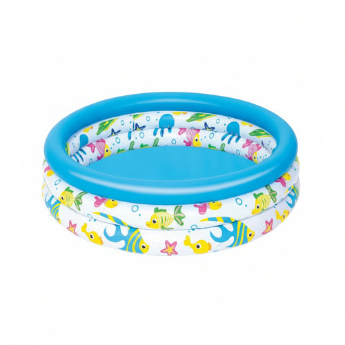 Piscina Gonfiabile Kids Pool 3 Anelli +2 Anni Cm.102X25 Peso Kg.0,650 (Art.51008) Bestway