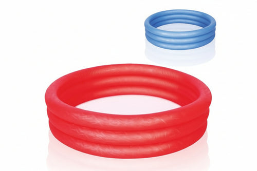 Piscina Gonfiabile Tinta Unita A 3 Anelli +2 Anni Ø Cm.122X25H. Kg.0,750 Lt.140 (Art.51025) Bestway