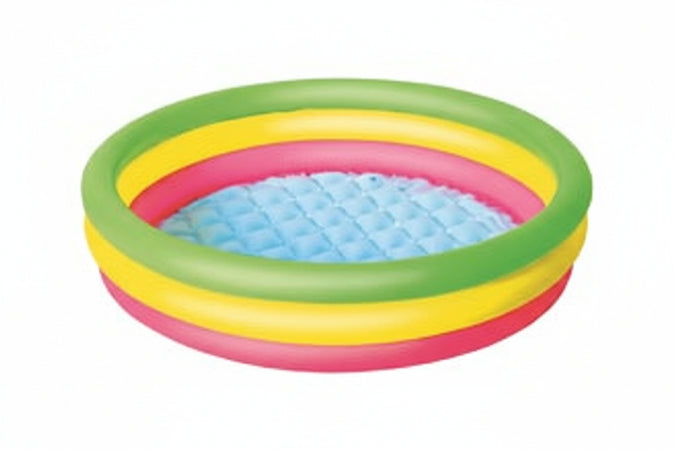 Piscina Gonfiabile Summer 3 Anelli Color Grande +2 Anni Ø Cm.152X30H. Lt.62 Kg.1,880 (Art.51103) Bestway