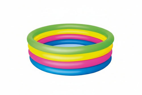 Piscina Gonfiabile Tonda 4 Anelli +3 Anni Ø Cm.157X46H. Kg.2,1 (Art.51117) Bestway