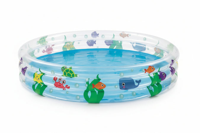 Piscina Gonfiabile Deep Dive 3 Anelli +2 Anni Ø Cm.183X33H. Kg.1,800 Lt.48 (Art.51005) Bestway