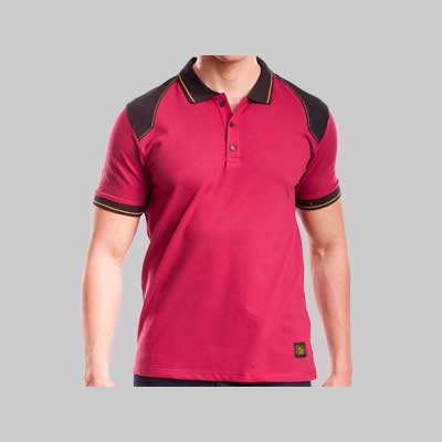 Polo Elasticizzata Rinforzata 'Workpol' Bordeaux Rica Lewis Tg. L - Rica Lewis