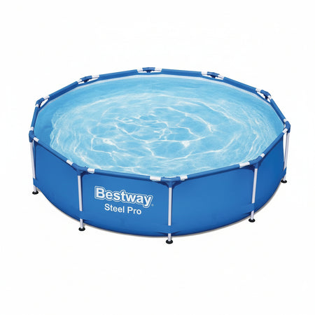 Piscina Steel Pro Tonda Telaio Portante Cm.305X76H. Senza Filtro Peso Kg.19,6 Lt.4.678 (Art.56677) Bestway
