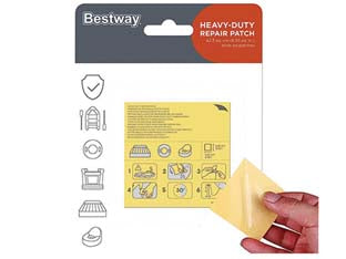 Toppe Autoadesive Per Riparazione Piscine E Gonfiabili- - Tipo Rinforzato 10 Pezzi Da 423Cm ² (Art.62068) - 6 Pezzi Bestway