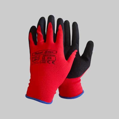 Guanto Poliestere/Nitrile Sabbiato Ideal Star Tg. 10 - 12 Paia- Ideal Star