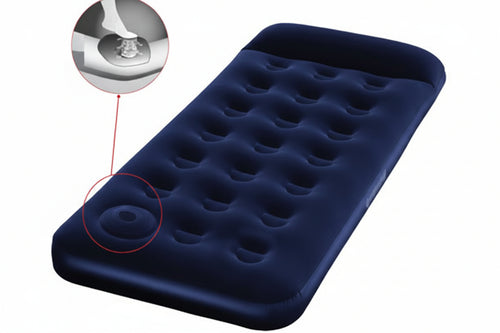 Materasso Gonfiabile Floccato Singolo E Pompa Incorporata Cm.185X76X28H. (Art.67223) Bestway