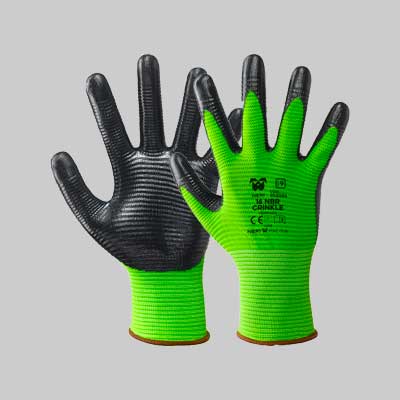 Guanto Professionale 'Nbr Crinkle' Neri Tg. 9 - 12 Paia- Neri