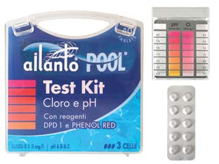 Kit Tester Cloro E Ph Con Reagenti In Pastiglie 10X4 Tablets Ailanto