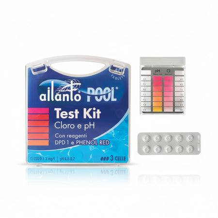 Kit Tester Cloro E Ph Con Reagenti In Pastiglie 10X4 Tablets Ailanto