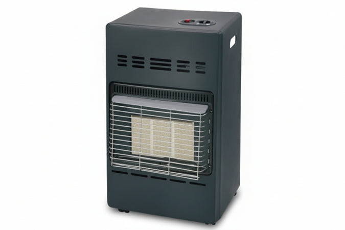 Stufa Infrarossi A Gas Gpl 4200W Grigia Misure Cm.42X37X72H. Peso Kg.9 Syntesy