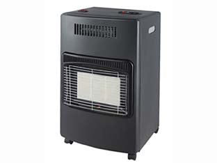 Stufa Infrarossi A Gas Gpl Ventilata 4200W Nera Cm.42X36X72H. Peso Kg.10 Syntesy