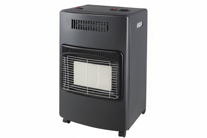 Stufa Infrarossi A Gas Gpl Ventilata 4200W Nera Cm.42X36X72H. Peso Kg.10 Syntesy