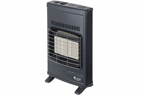 Stufa Infrarossi A Gas Gpl 4200W Grigia Misure Cm.42,5X15X64H. Peso Kg.6,5 Eco40Gpl Sicar