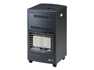 Stufa Infrarossi A Gas Gpl Ventilata 4200W Grigia Misure Cm.40,5X44,5X77H. Peso Kg.14,5 Euro92T Sicar