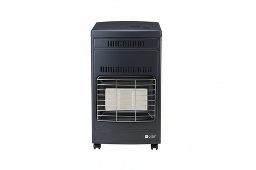 Stufa Infrarossi A Gas Gpl Ventilata 4200W Grigia Misure Cm.40,5X44,5X77H. Peso Kg.14,5 Euro92T Sicar