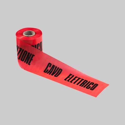 Nastro Segnaletico 'Attenzione Cavo Elettrico' Cm 10X200 Mt