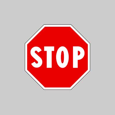 Segnale Stradale Fig.37 'Stop' Ø 60 Cm