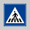 Segnale Stradale Fig. 303 'Attraversamento Pedonale' Ø 60 Cm