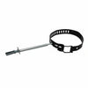 Collari Fermatubo Per Stufe Smaltato Nero- - Ø Cm.8/14 Regolabile Con Tassello Ø Mm.8X40 - 10 Pezzi