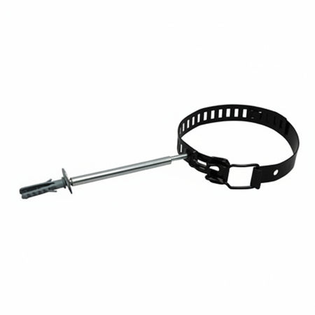 Collari Fermatubo Per Stufe Smaltato Nero- - Ø Cm.8/14 Regolabile Con Tassello Ø Mm.8X40 - 10 Pezzi