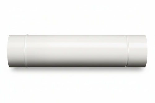 Tubo Porcellanato Per Stufe A Legna Bianco Ala Smalto Classic Ø Mm.100X500H. Ala